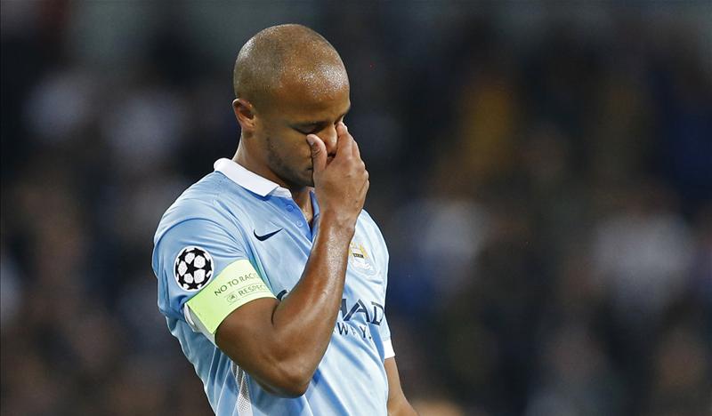 Kompany set for up to a month on the sidelines