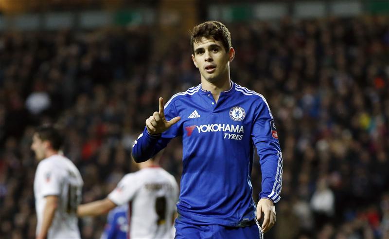 Chelsea reject £75m bid for Oscar from China