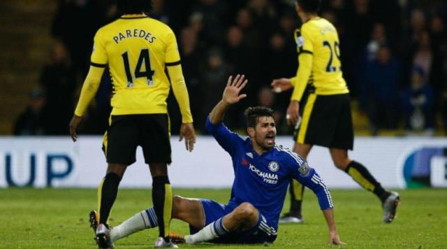 Hiddinks accuses Watford players of trying to get Diego Costa sent off Hiddinks accuses Watford players of trying to get Diego Costa sent off