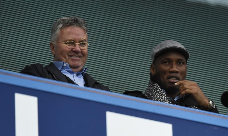 Hiddink to remain at Chelsea in an advisory role after speaking with Drogba Hiddink to remain at Chelsea in an advisory role after speaking with Drogba