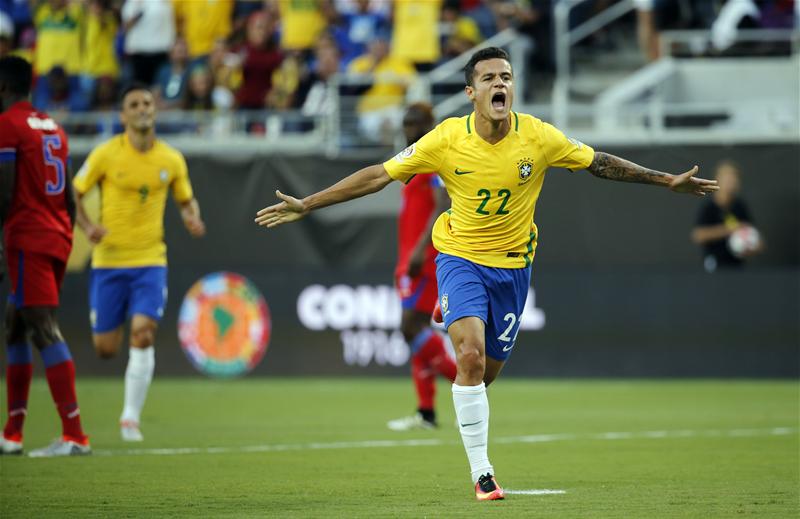 Dunga praises Coutinho after his hat-trick against Haiti