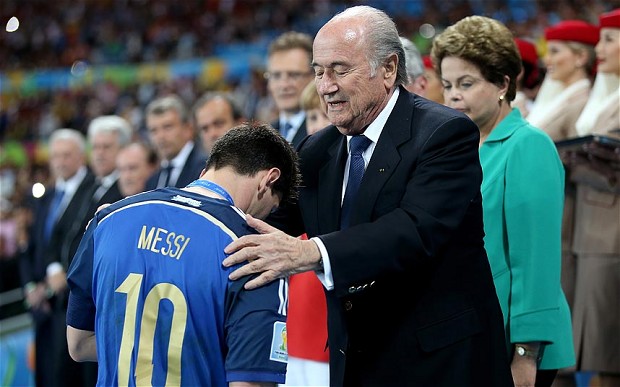 Blatter reveals what Messi said to himself after World Cup final loss Blatter reveals what Messi said to himself after World Cup final loss