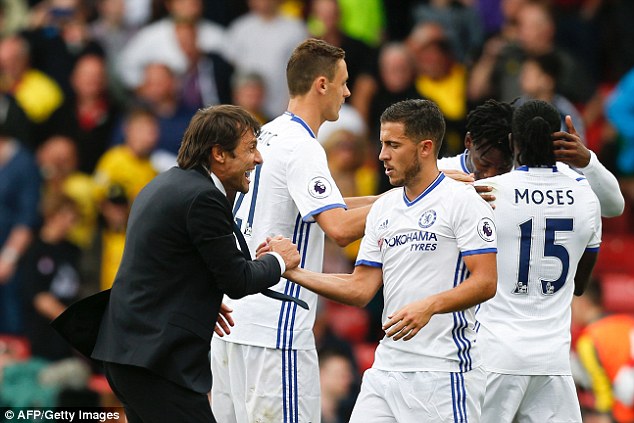 Hazard credits Conte’s positive mentality for Chelsea form Hazard credits Conte’s positive mentality for Chelsea form