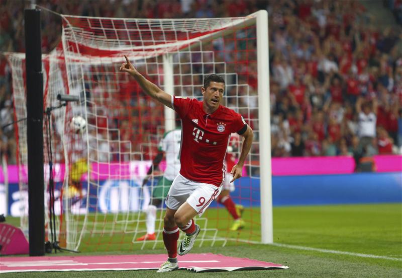 Lewandowski nets a hat-trick as Bayern cruise to victory in Bundesliga opener Lewandowski nets a hat-trick as Bayern cruise to victory in Bundesliga opener