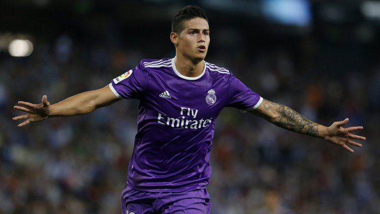 James hails his ‘idol’ Zidane after goalscoring return James hails his ‘idol’ Zidane after goalscoring return
