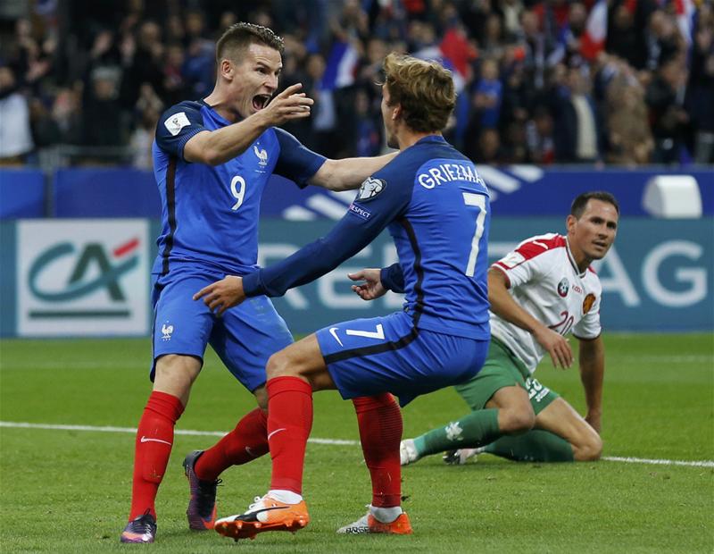 Gameiro and Griezmann impress as France thrash Bulgaria 4-1 in World Cup qualifier Gameiro and Griezmann impress as France thrash Bulgaria 4-1 in World Cup qualifier