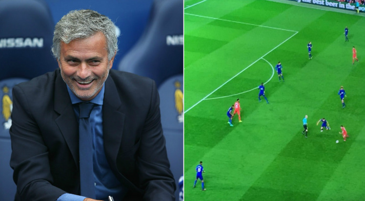 Picture: Evidence that shows Mourinho parked the bus against Liverpool Picture: Evidence that shows Mourinho parked the bus against Liverpool
