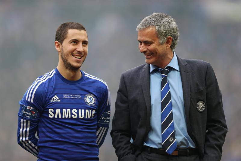 Hazard reveals good luck text message to Mourinho after Man United appointment Hazard reveals good luck text message to Mourinho after Man United appointment