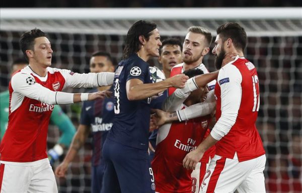 Gerrard and Ferdinand mock Ramsey after “embarrassing” reaction to Cavani push Gerrard and Ferdinand mock Ramsey after “embarrassing” reaction to Cavani push