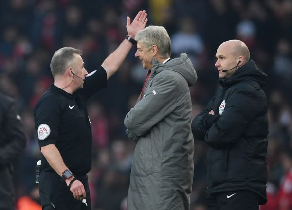 REVEALED: What Wenger said to ref John Moss before being sent off REVEALED: What Wenger said to ref John Moss before being sent off