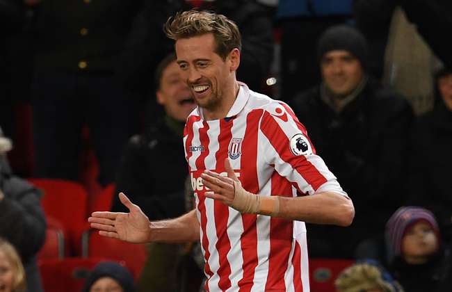 Crouch revives the robot dance after scoring 100th Premier League goal Crouch revives the robot dance after scoring 100th Premier League goal