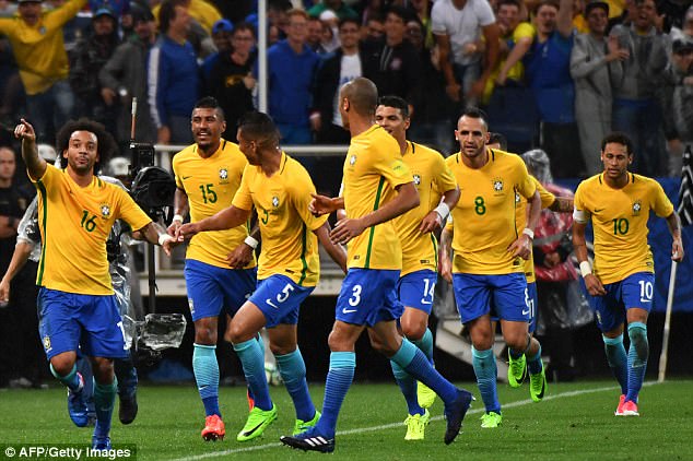 Brazil become the first team to qualify for the World Cup Brazil become the first team to qualify for the World Cup