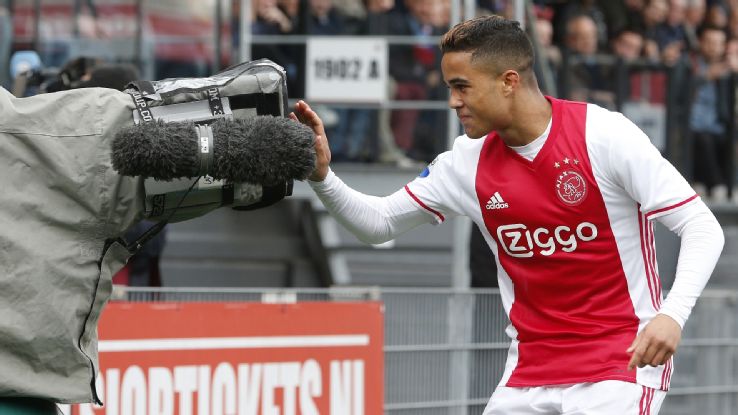 Kluivert’s 17-year-old son Justin opens his goal account for Ajax Kluivert’s 17-year-old son Justin opens his goal account for Ajax