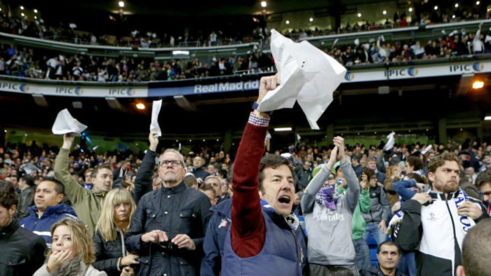 Madrid fans plan handkerchief protest over refereeing Madrid fans plan handkerchief protest over refereeing