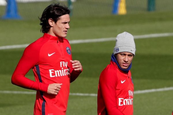 Neymar and Cavani train together after penalty row Neymar and Cavani train together after penalty row