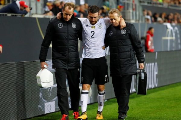Arsenal’s defensive woes mount with Mustafi out for up to six weeks Arsenal’s defensive woes mount with Mustafi out for up to six weeks