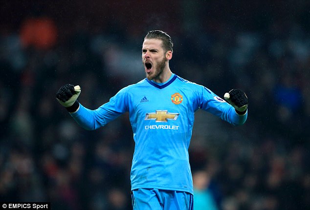 De Gea is only Manchester United’s third best goalkeeper, jokes Mourinho De Gea is only Manchester United’s third best goalkeeper, jokes Mourinho