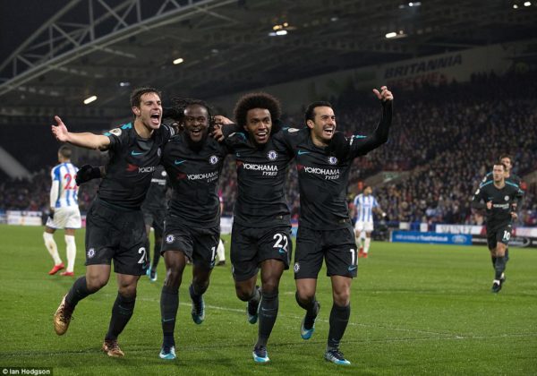 Conte praises Chelsea trio Hazard, Willian and Pedro after Huddersfield win Conte praises Chelsea trio Hazard, Willian and Pedro after Huddersfield win