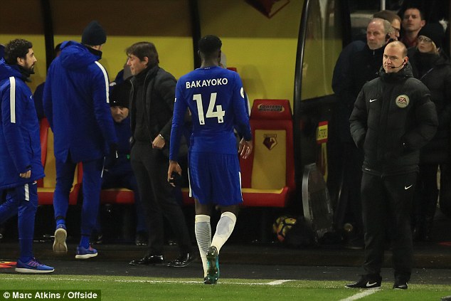 Chelsea fans turn on Bakayoko after blundering midfielder was sent off after 30 minutes at Watford Chelsea fans turn on Bakayoko after blundering midfielder was sent off after 30 minutes at Watford