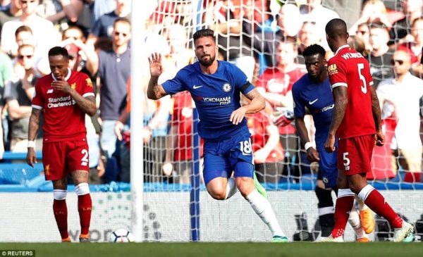 Giroud keeps Chelsea’s top four hopes alive with winner against Liverpool Giroud keeps Chelsea’s top four hopes alive with winner against Liverpool