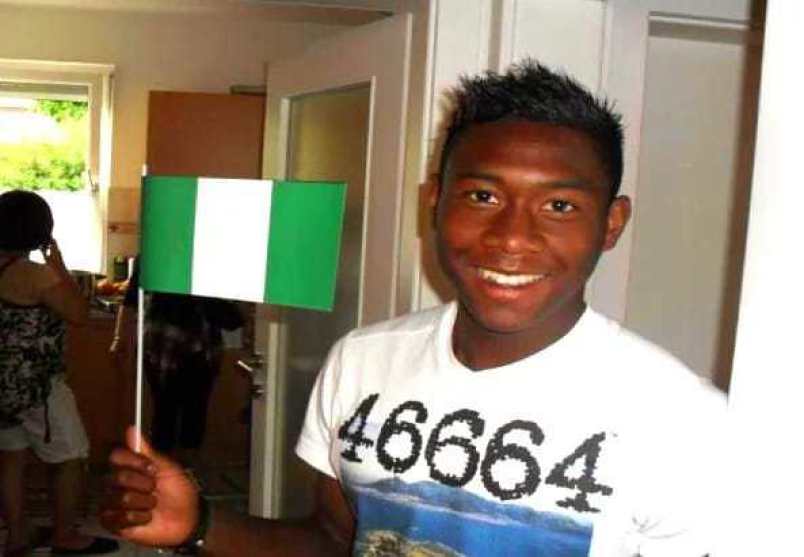 Bayern star Alaba visits Super Eagles camp in Austria to wish Nigeria well