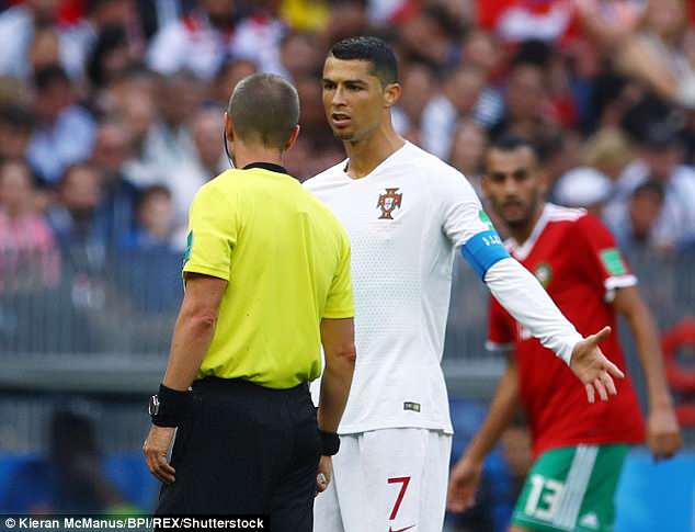 Morocco star Amrabat fumes at ref after he ‘asked for Ronaldo’s shirt’ Morocco star Amrabat fumes at ref after he ‘asked for Ronaldo’s shirt’