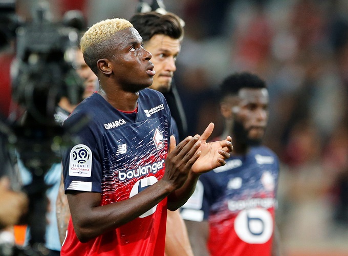 Magpies scouts set sights high with Osimhen under watch Magpies scouts set sights high with Osimhen under watch