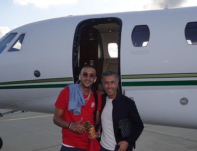 Hakim Ziyech jumps on a private jet with his entourage as he heads to Chelsea Hakim Ziyech jumps on a private jet with his entourage as he heads to Chelsea