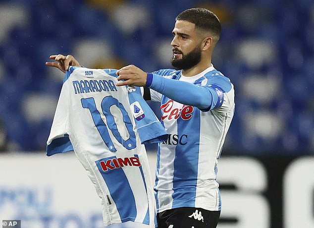 Napoli captain Insigne dedicates Roma thumping to Maradona