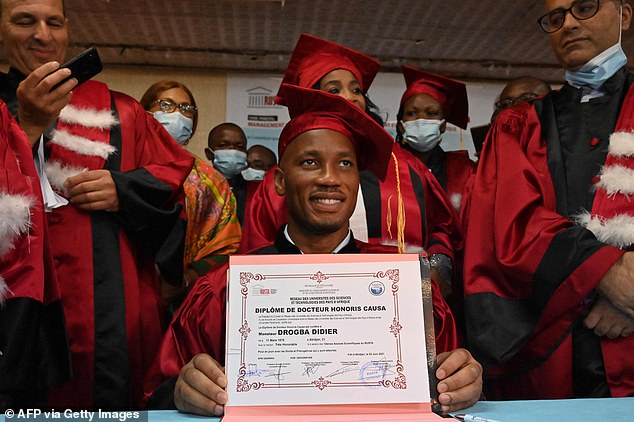 Drogba awarded honorary degree from Ivory Coast university