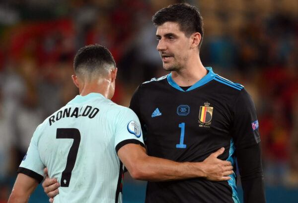 REVEALED: What Ronaldo told Courtois after Belgium eliminated Portugal REVEALED: What Ronaldo told Courtois after Belgium eliminated Portugal