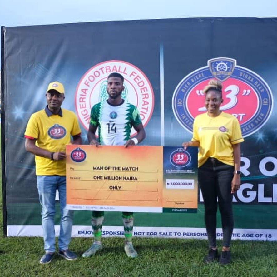 MOTM, MVP Awards: 33 Export Lager, GAC Motor Gift Iheanacho, Iwobi N1m Each MOTM, MVP Awards: 33 Export Lager, GAC Motor Gift Iheanacho, Iwobi N1m Each