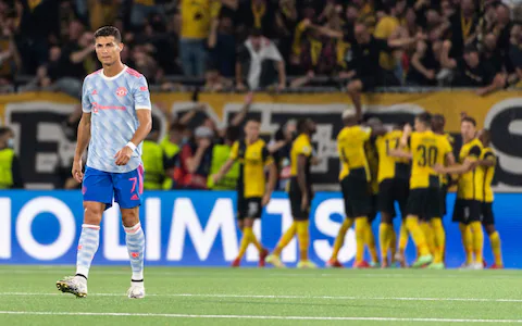 Ronaldo Reacts To Man United’s Shock Defeat To Young Boys Ronaldo Reacts To Man United’s Shock Defeat To Young Boys