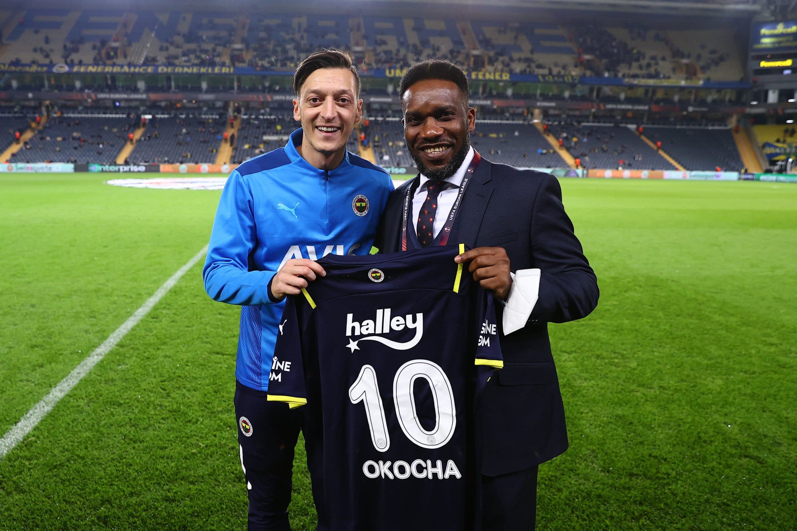 Okocha Graces Europa League Game Between Former Clubs Fenerbahce, Frankfurt Okocha Graces Europa League Game Between Former Clubs Fenerbahce, Frankfurt