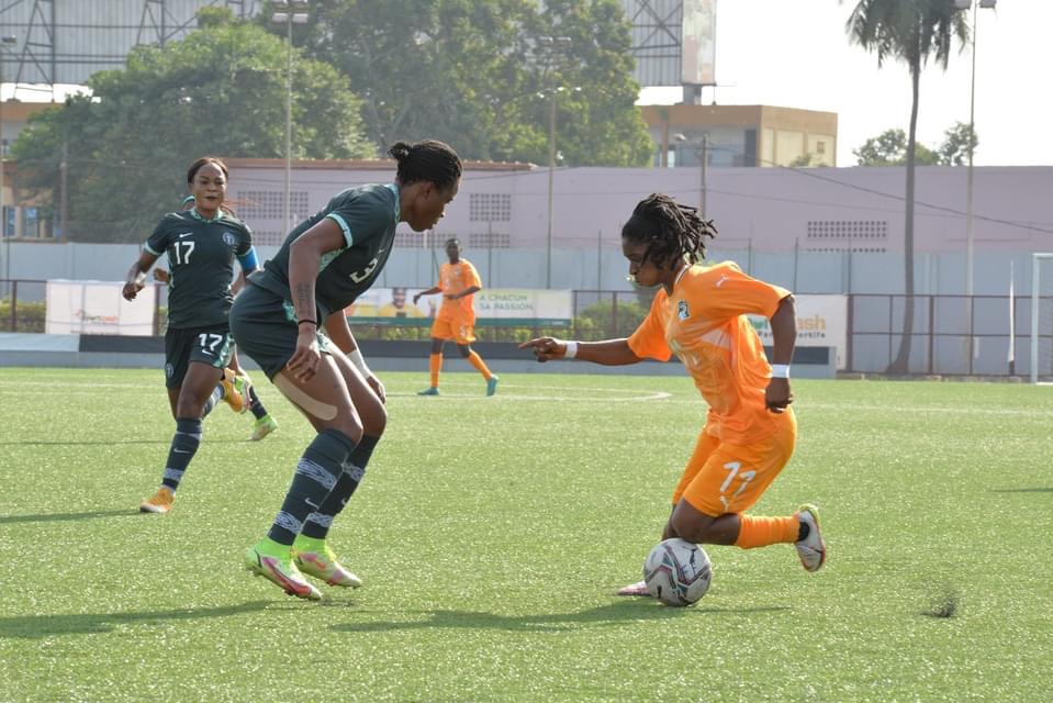 Okoronkwo Scores Late Goal, Nnadozie Saves Penalty As Falcons Edge CIV, Seal 2022 WAFCON Ticket Okoronkwo Scores Late Goal, Nnadozie Saves Penalty As Falcons Edge CIV, Seal 2022 WAFCON Ticket