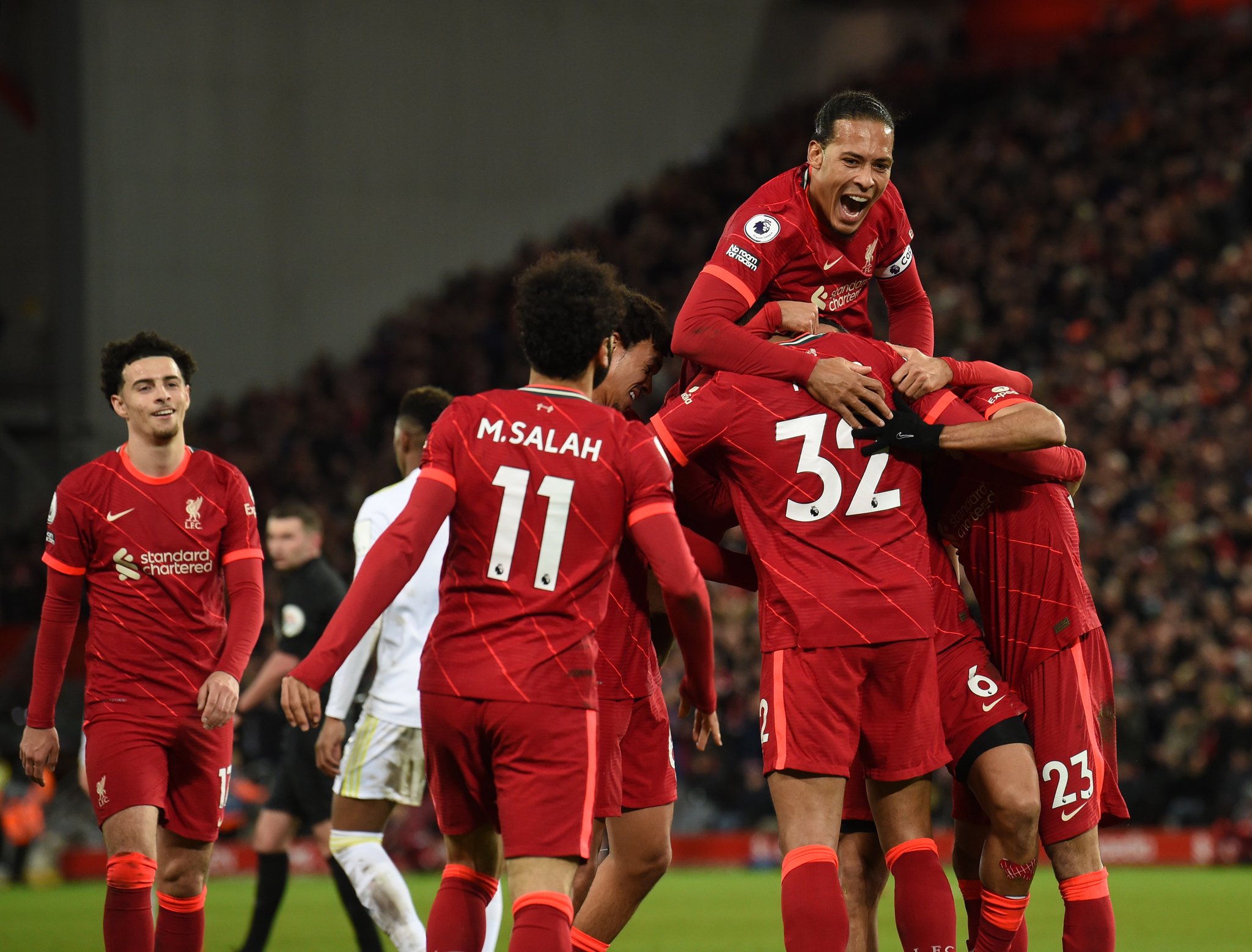 Liverpool Close Gap On Man City After Hammering Leeds 6-0 At Anfield Liverpool Close Gap On Man City After Hammering Leeds 6-0 At Anfield