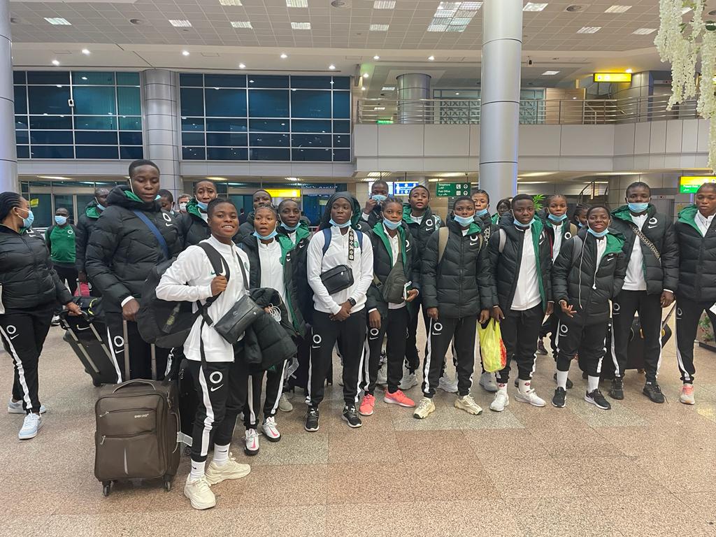 U-17 WWCQ- Flamingos Arrive Cairo For Egypt Clash U-17 WWCQ- Flamingos Arrive Cairo For Egypt Clash