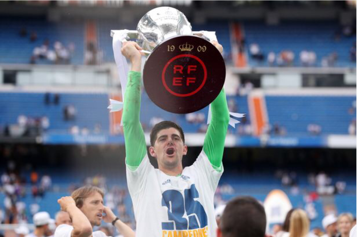 Courtois Mocks Barcelona Players After Real Madrid Clinch 35th LaLiga Title Courtois Mocks Barcelona Players After Real Madrid Clinch 35th LaLiga Title