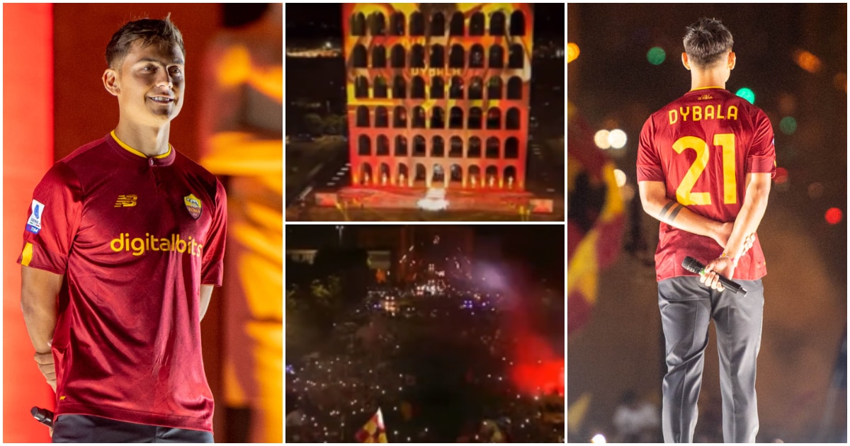 Watch: AS Roma Unveils New Signing Paulo Dybala In Grand Style Watch: AS Roma Unveils New Signing Paulo Dybala In Grand Style