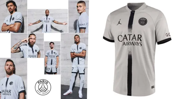 PSG Unveils New Grey Jordan Away Jersey For 2022-23 PSG Unveils New Grey Jordan Away Jersey For 2022-23