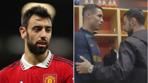 Bruno Fernandes Appears To Snub Ronaldo In Tense Man Utd Reunion Bruno Fernandes Appears To Snub Ronaldo In Tense Man Utd Reunion