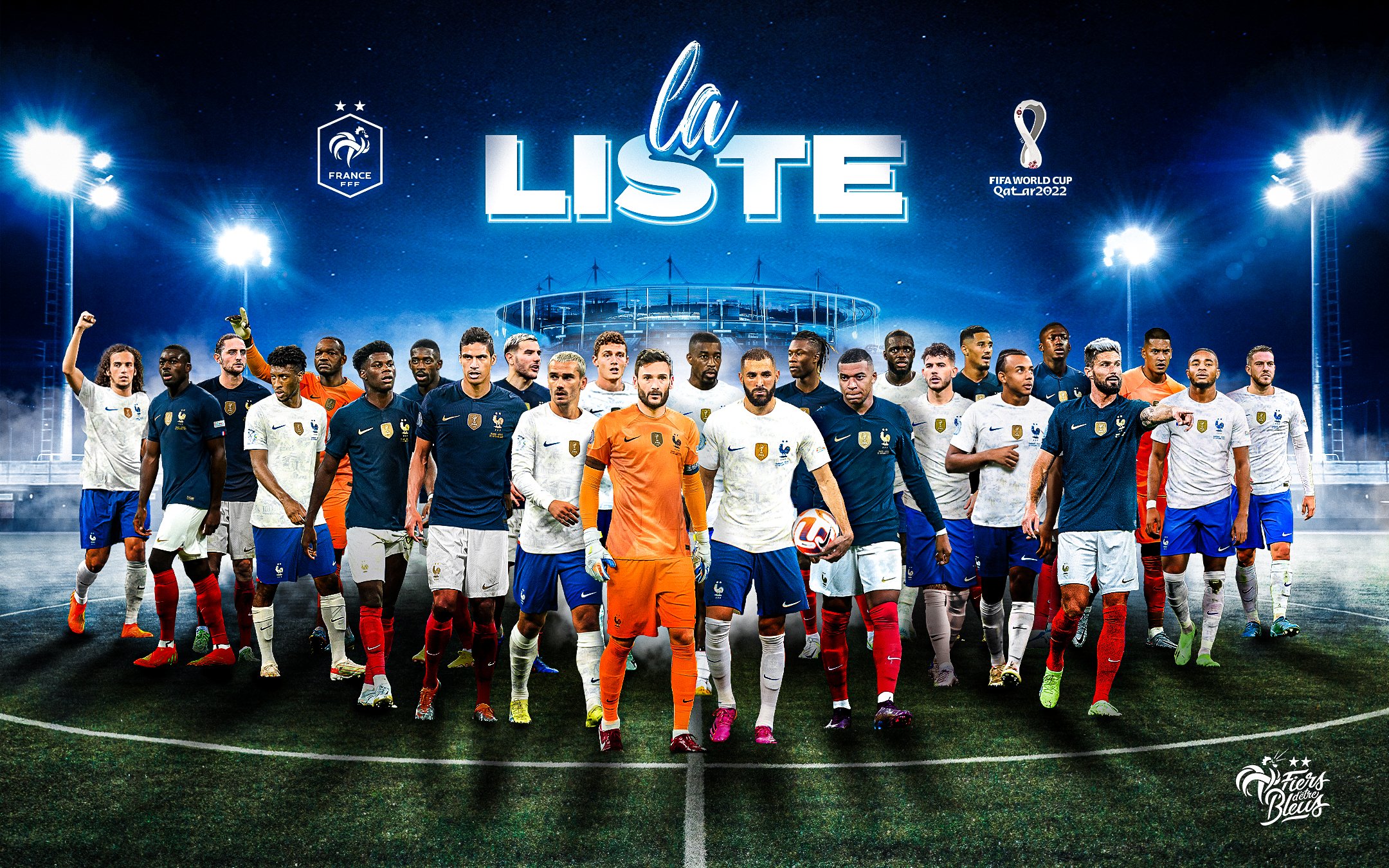 France Release 25-Man Sqaud For FIFA World Cup 2022