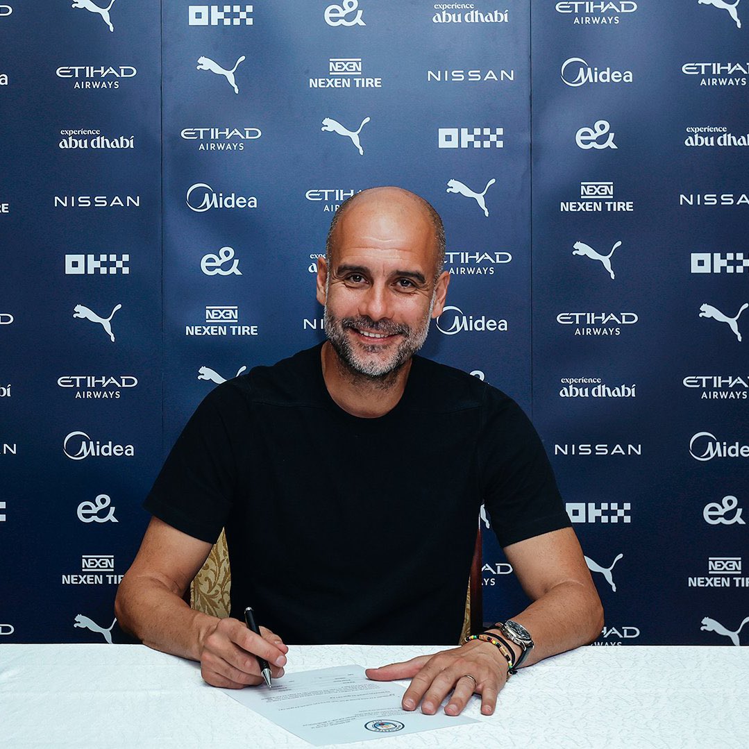 Pep Guardiola Extends Manchester City Contract Till 2025