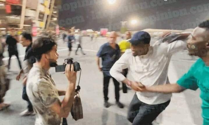 Samuel Eto’o Knees Fan In the Face After Brazil Win Samuel Eto’o Knees Fan In the Face After Brazil Win