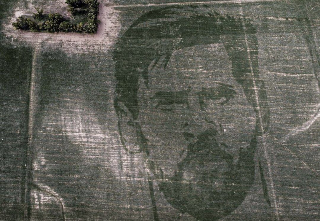 Argentine Farmer Grows 124-Acre Image Of Lionel Messi After WC Win Argentine Farmer Grows 124-Acre Image Of Lionel Messi After WC Win