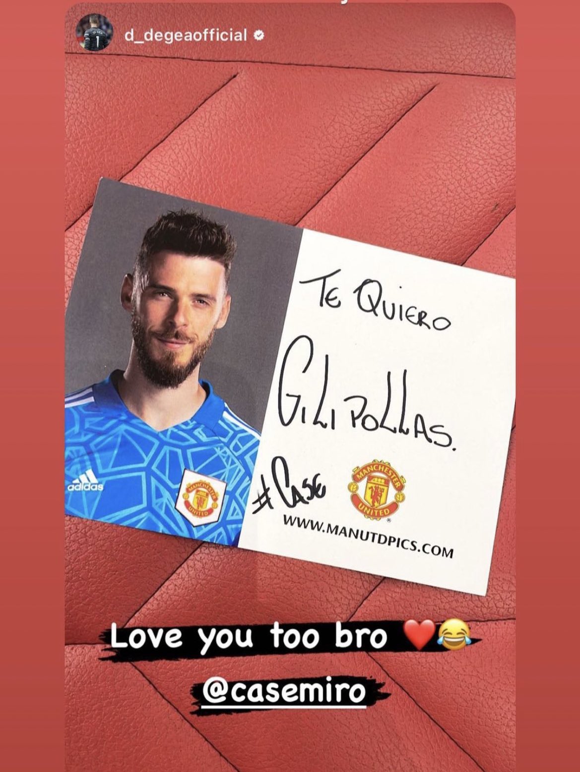De Gea Responds To Rude Written Note Sent By Man United Teammate Casemiro De Gea Responds To Rude Written Note Sent By Man United Teammate Casemiro