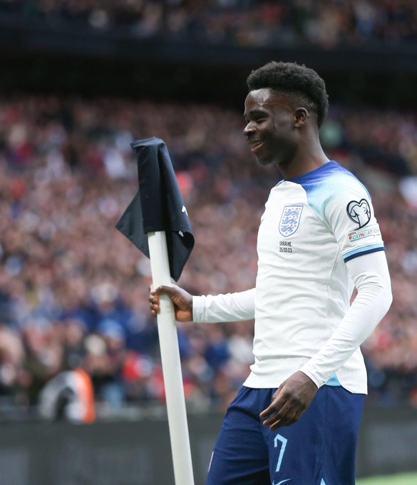 Southgate Hails Saka For Incredible Performance Despite Achilles Injury Southgate Hails Saka For Incredible Performance Despite Achilles Injury