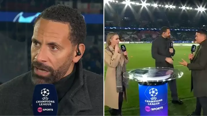 Rio Ferdinand Forced To Leave Studio During Champions League Game Due To ‘Unforeseen Circumstances’ Rio Ferdinand Forced To Leave Studio During Champions League Game Due To ‘Unforeseen Circumstances’