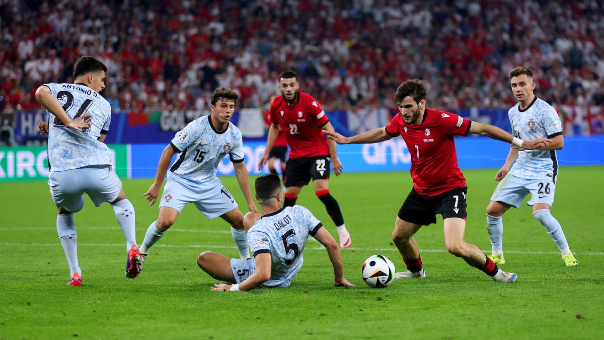 Georgia Defeats Portugal 2-0 To Advance To The knockout Stage Of Euro 2024 Georgia Defeats Portugal 2-0 To Advance To The knockout Stage Of Euro 2024