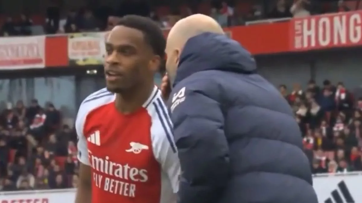 Arsenal Star Caught In Embarrassing Discussion With Enzo Maresca, Attempting Two-Word Jab Arsenal Star Caught In Embarrassing Discussion With Enzo Maresca, Attempting Two-Word Jab